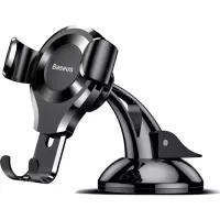 Універсальний автотримач Baseus Osculum Type Gravity Car Mount Black Фото