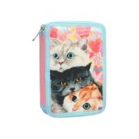 Пенал Cool For School 2 отделения с отворотами Голубой Фото