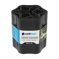 Садовое ограждение Cellfast лента газонная, бордюрная, волнистая, 20смх9м, чер Фото