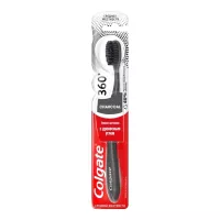 Зубна щітка Colgate 360 Деревне вугілля Рожева Фото