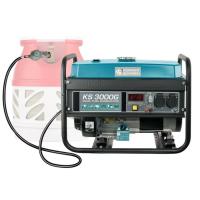 Генератор Konner&Sohnen газ-бензин KS 3000G, 230V, 3.0kW, ручной запуск Фото