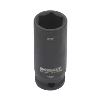 Торцевая головка DeWALT IMPACT 1/2", 22 мм, ударная, удлинённая, шестигран Фото