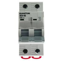 Автоматический выключатель Quantum 2п С 25А MCB 6kA Фото