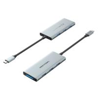 Концентратор Vention USB 3.1 Type-C to HDMI/USB 3.0x3/SD/TF/PD 100W 7-i Фото