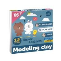 Пластилин Yes Line Friends 12 цветов 240 г Фото