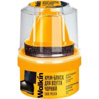 Крем для обуви Walkin Крем-блеск для гладкой кожи с аппликатором Черный Фото