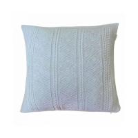 Наволочка Прованс декоративная вязаная Ажурная серая 45х45 Фото