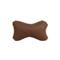 Подушка EVAtech ECO 27х16 см коричнева з коричневою ниткою Фото