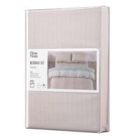 Постельное белье Ardesto Gloria сатин полоски, коричневый полуторный евро 1 Фото