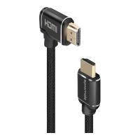 Кабель мультимедийный Promate HDMI M to HDMI M 3.0m V2.0 90° corner Фото
