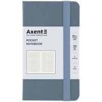 Книга записная Axent Partner 95x140 мм, 96 листов, клетка, серая Фото