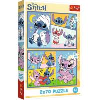 Пазл Trefl Lilo&Stitch Со Стичем не скучно 2x70 Фото