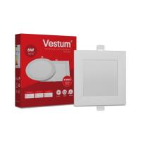 Светильник Vestum LED квадратный 6W 4000K 220V Фото