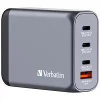 Зарядний пристрій Verbatim GaN 100 W 4 ports (2xUSB-C-100 W,USB-C 65 W /USB-A Фото