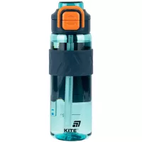 Поильник-непроливайка Kite 800 мл, блакитно-помаранчева Фото