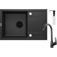 Мийка кухонна Deante Corio ZRC_G113 + зміш. BMO_N62M + дозатор ZZZ_B00D Фото