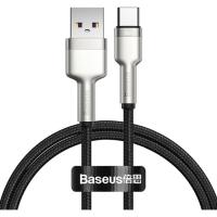 Дата кабель Baseus USB 2.0 AM to USB-C 1.0m Cafule Metal 66W black Фото