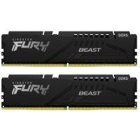 Модуль пам'яті для комп'ютера Kingston Fury (ex.HyperX) DDR5 64GB (2x32GB) 5600 MHz Beast EXPO Black Фото