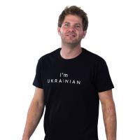 Футболка Sol's Imperial 190 I'am Ukrainian чорний L Фото