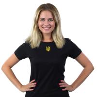 Футболка Sol's Imperial Women 190 Тризуб чорний M Фото