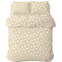 Постельное белье Home Line Зори в горох/паркет пудровый, бязь, полуторный Фото