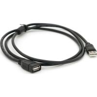 Дата кабель Voltronic USB 2.0 AM/AF 1.5m ferrite black Фото