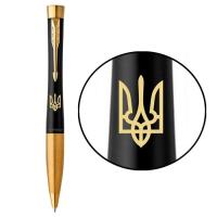 Ручка шариковая Parker URBAN 17 UKRAINE Muted Black GT BP Трезубец Фото
