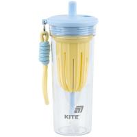 Пляшка для води Kite 650 мл, жовто-блакитний Фото