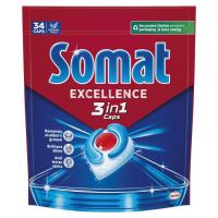 Таблетки для посудомоечных машин Somat Excellence 3-in-1 34 шт. Фото