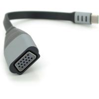 Переходник Voltronic USB-C M to VGA F 0.18m black-gray Фото