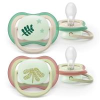 Пустышка Philips AVENT Ultra Air Нічна 6-18 місяців 2 шт Фото