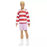 Лялька Barbie Fashionistas Кен Біло-червона смужка Фото