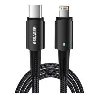 Дата кабель Essager USB-C to Lightning 1.0m 20W black Фото