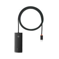 Концентратор Baseus USB-C to 4xUSB 3.0 1.0m black Фото