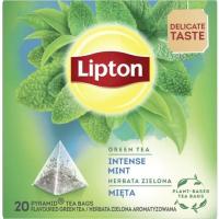 Чай Lipton зеленый "Intense mint" 20 пакетиков Фото