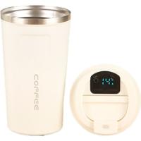 Термокружка Merlion з LED дисплеєм 510 мл, біла Фото