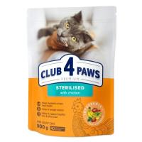 Сухий корм для кішок Club 4 Paws Преміум Sterilised з куркою 900 г Фото