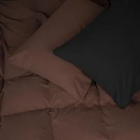 Постельное белье MirSon 002-003 Black/Brown Фланель 2x143x210 Семейный Фото