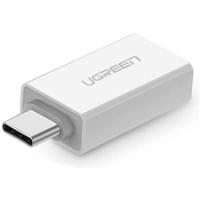 Переходник Ugreen OTG USB 3.0 AF to USB-C US173 White Фото