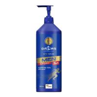 Гель для душа Dalas Cosmetics Sport 3 в 1 Для мужчин 1000 г Фото