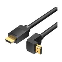 Кабель мультимедийный Vention HDMI M to HDMI M 1.5m 4K60Hz 90° corner black Фото