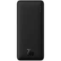 Батарея універсальна Baseus Airpow 20000mAh 20W PD/3.0, QC/3.0, black Фото