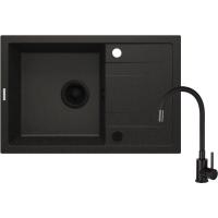 Мойка кухонная Deante Corio + змішувач, графіт Фото