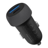 Зарядное устройство ColorWay USB-C PD35W + USB QC3.0 car adapter Фото