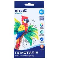 Пластилин Kite Creative восковий, 12 кольорів, 200 г. Kite Creati Фото
