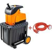 Садовый измельчитель GTM DS2800/45 KIT, 220В, 2800Вт, до 45мм, ножі, 60л + Фото