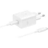 Зарядное устройство Samsung USB-C 45W + cable USB-C to USB-C white Фото