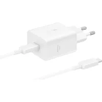 Зарядний пристрій Samsung USB-C 45W + cable USB-C to USB-C white Фото
