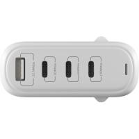 Зарядное устройство Globex GaN 1xUSB + 3xUSB-C 120W FastPower white Фото