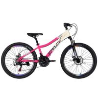Велосипед Space 26" AURORA DD FR рама-13" ST 2026 біло-рожевий Фото